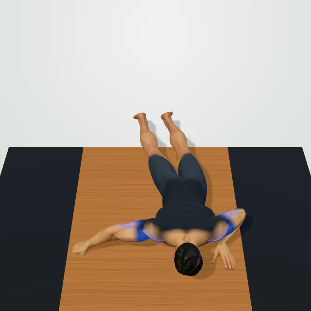 Archer Push-Up — 3D demo