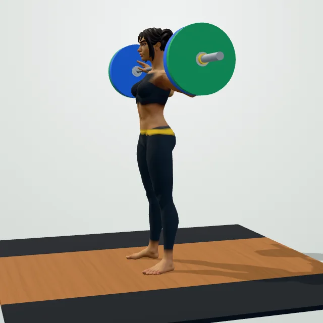 Barbell Back Squat — Start