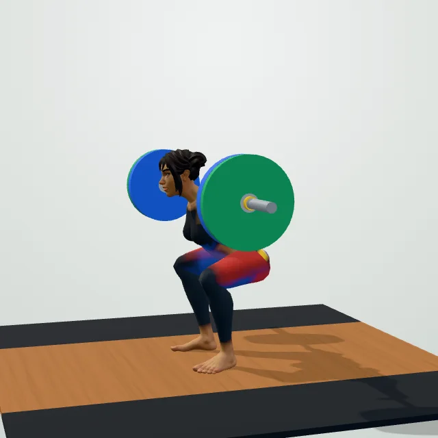 Barbell Back Squat: Finish