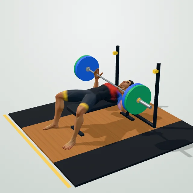Barbell Bench Press — 3D demo