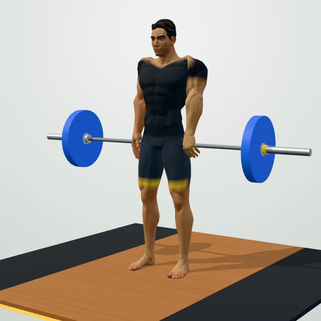 Barbell Shrug — Start