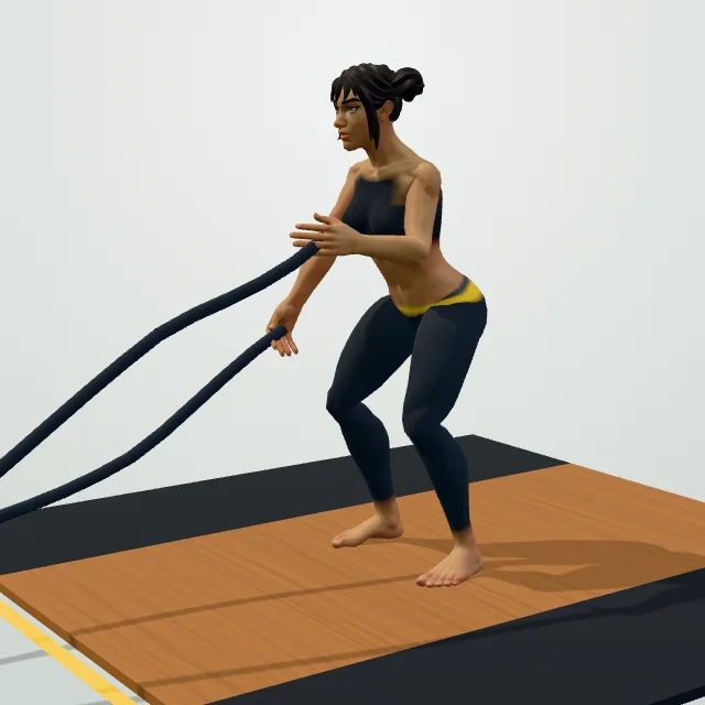 Battle Rope Waves — Start
