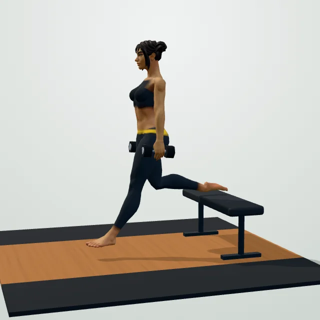 Bulgarian Split Squat — Start