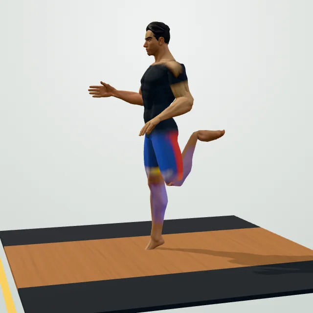Butt Kicks — 3D demo