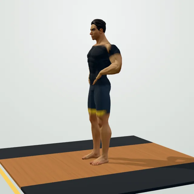 Bodyweight Calf Raise — Start