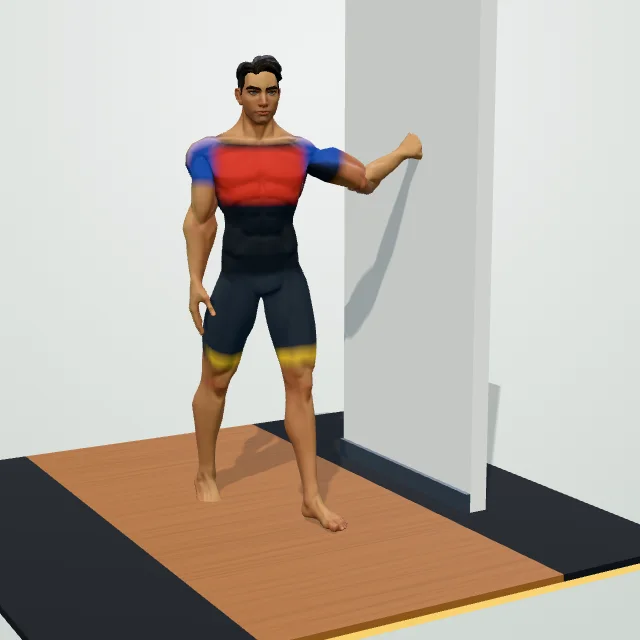 Doorway Chest Stretch — 3D demo