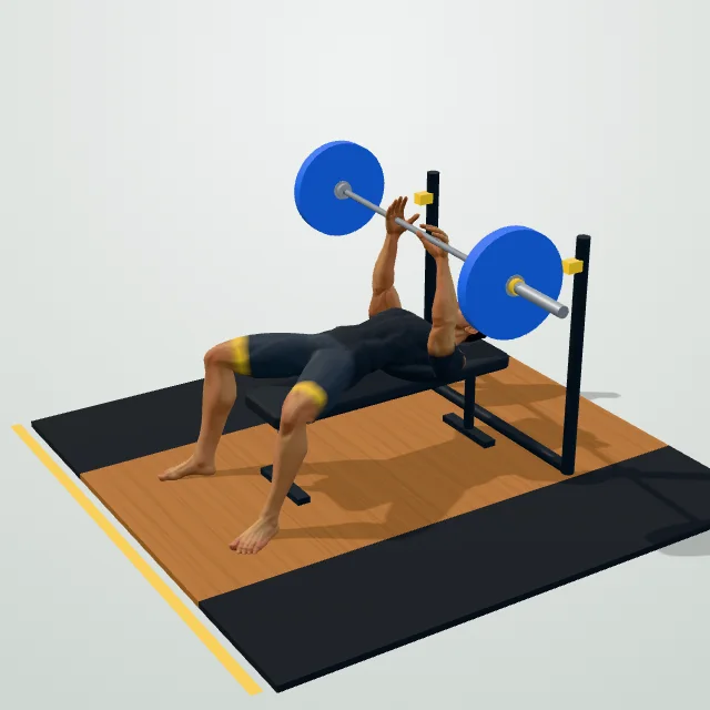 Close-Grip Bench Press — Start