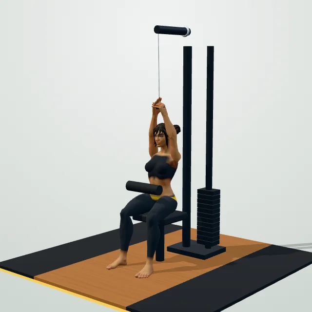 Close-Grip Lat Pulldown — Start