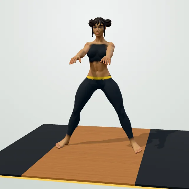 Cossack Squat — Start