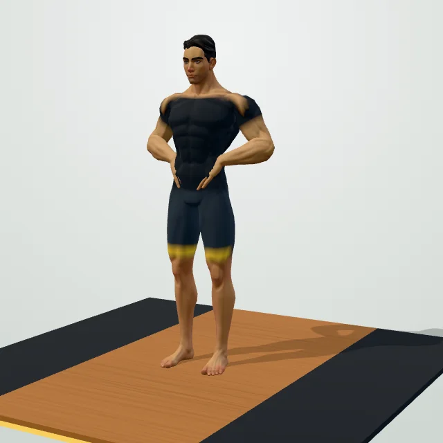 Curtsy Lunge — Start