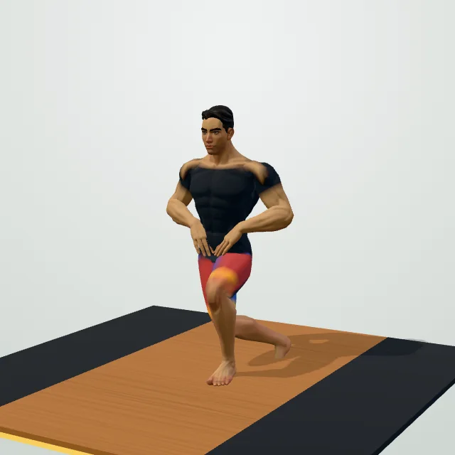 Curtsy Lunge — 3D demo