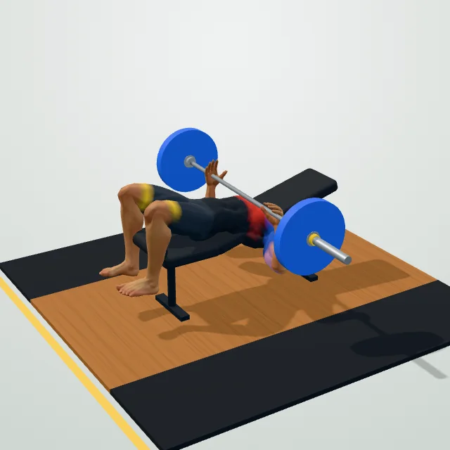 Decline Bench Press — 3D demo