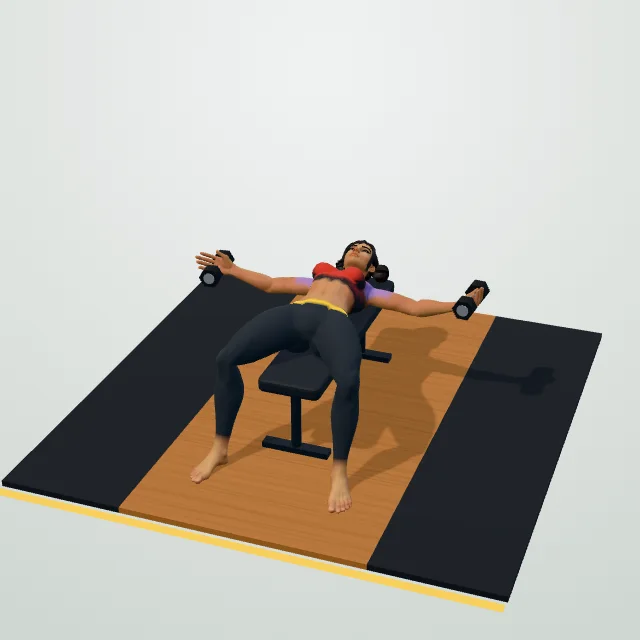 Dumbbell Fly — 3D demo