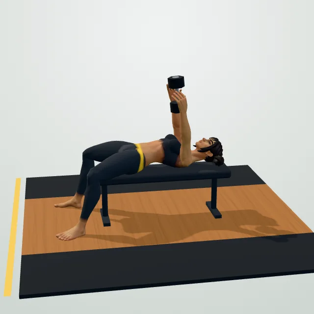 Dumbbell Pullover — Start