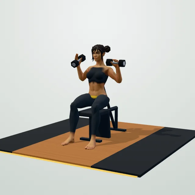 Dumbbell Shoulder Press — Start