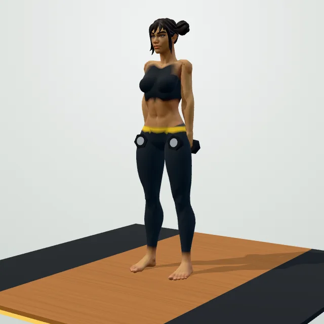 Dumbbell Shrug — Start