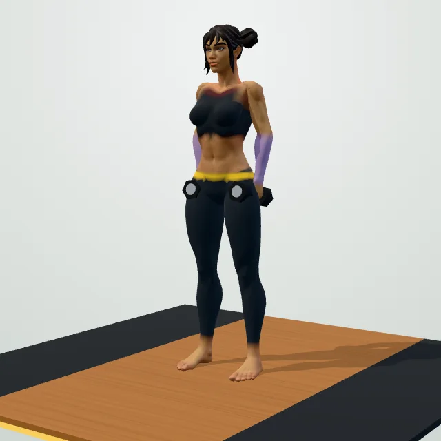 Dumbbell Shrug — 3D demo