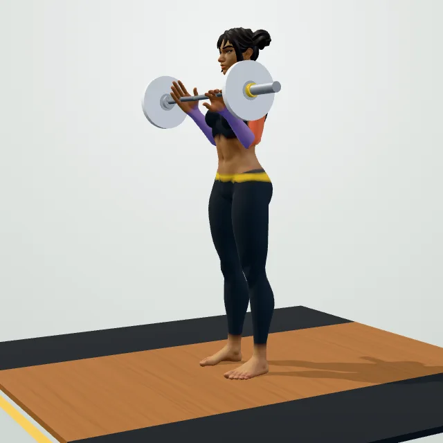 EZ-Bar Curl — 3D demo