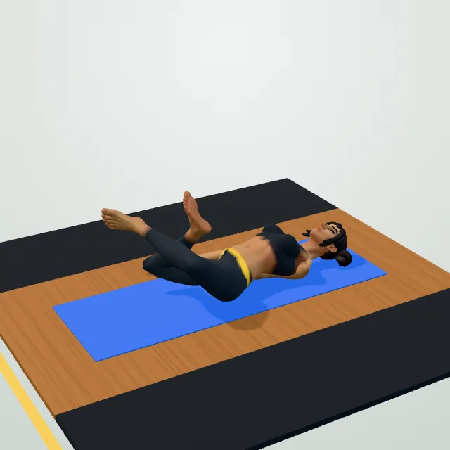 Figure-Four Glute Stretch — Start
