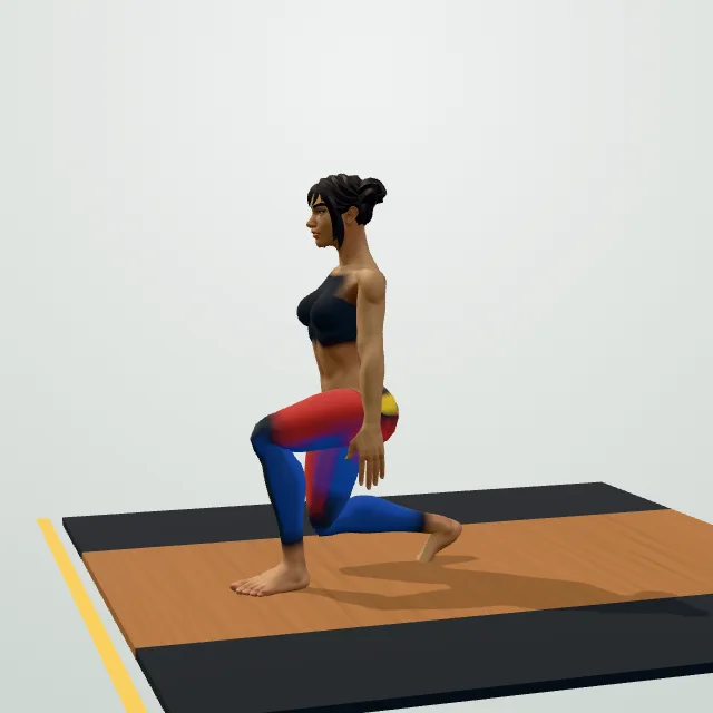 Forward Lunge — 3D demo