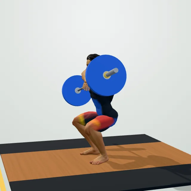 Front Squat — 3D demo