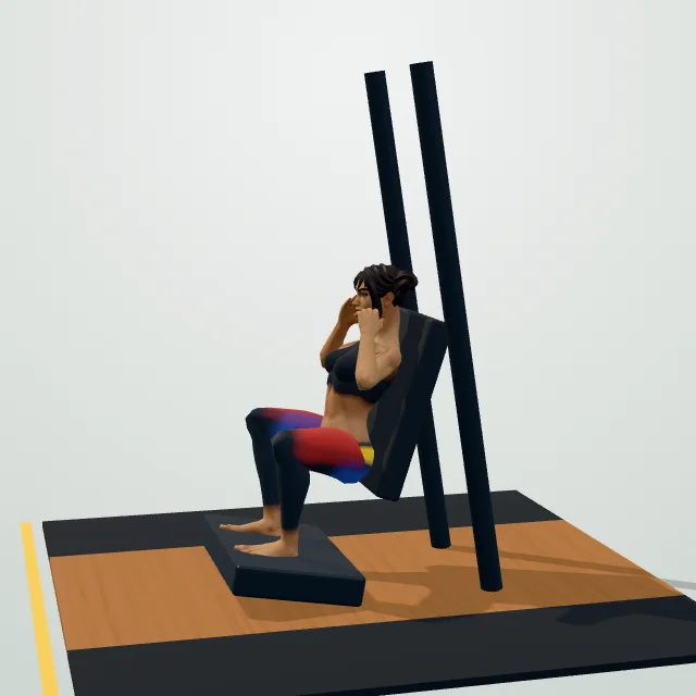 Hack Squat — 3D demo