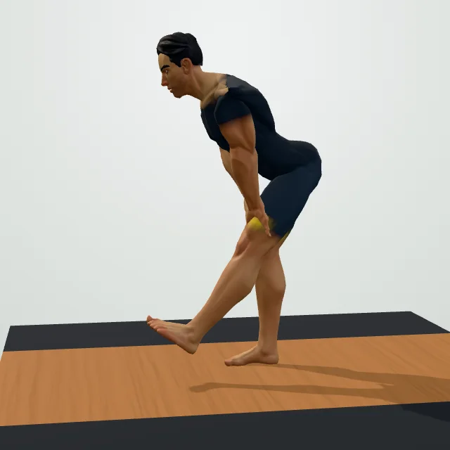 Standing Hamstring Stretch — Start