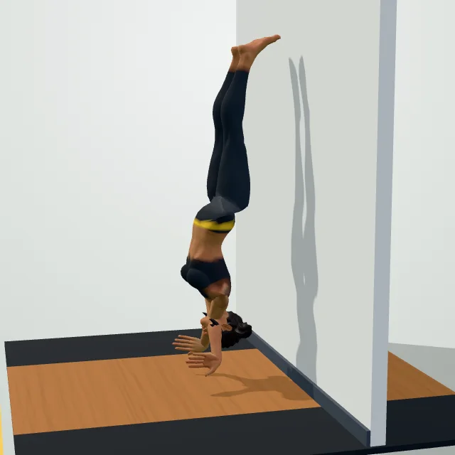 Wall Handstand Push-Up — Start