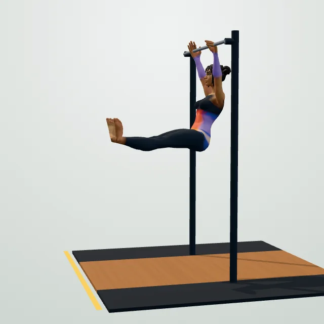 Hanging Leg Raise — 3D demo