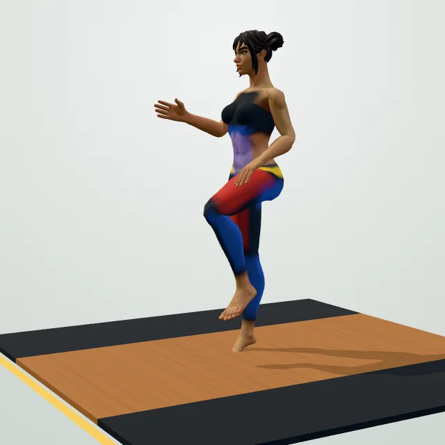 High Knees — 3D demo