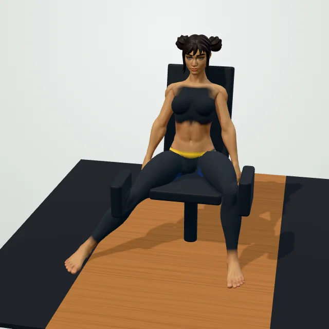 Hip Abduction Machine — 3D demo