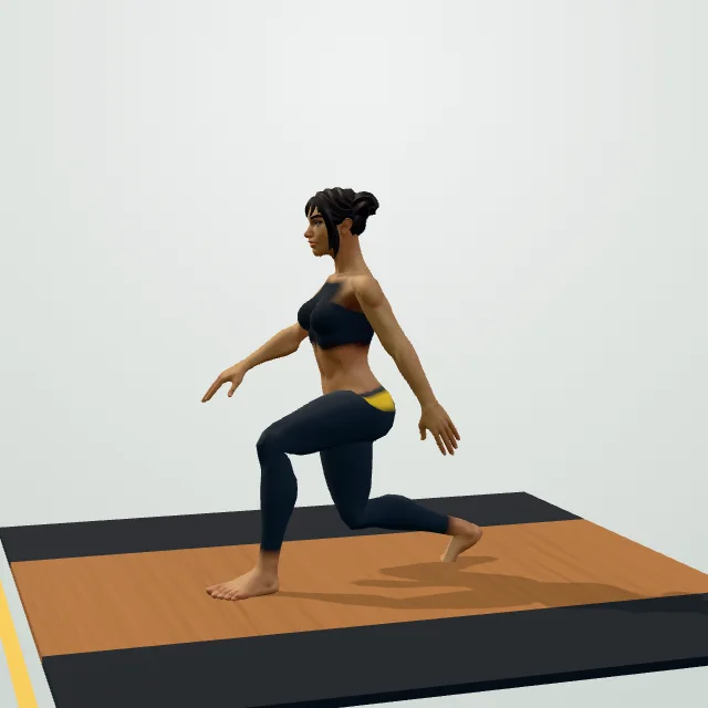 Jumping Lunge — Start