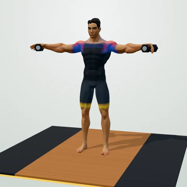 Dumbbell Lateral Raise — 3D demo