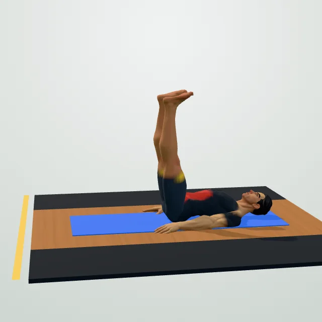 Lying Leg Raise — 3D demo