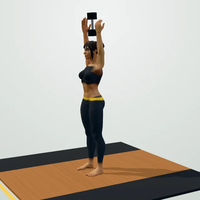 Overhead Triceps Extension — Start