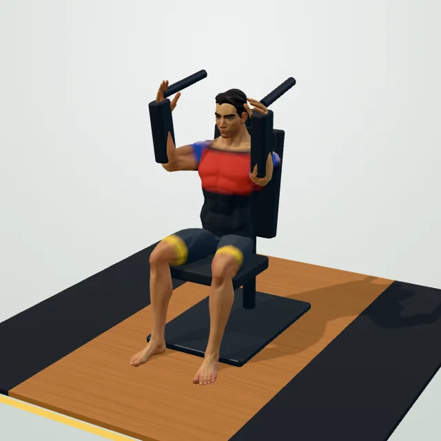 Pec Deck Fly — 3D demo
