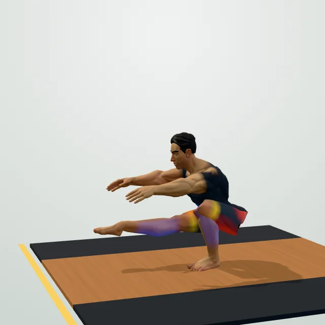 Pistol Squat — 3D demo
