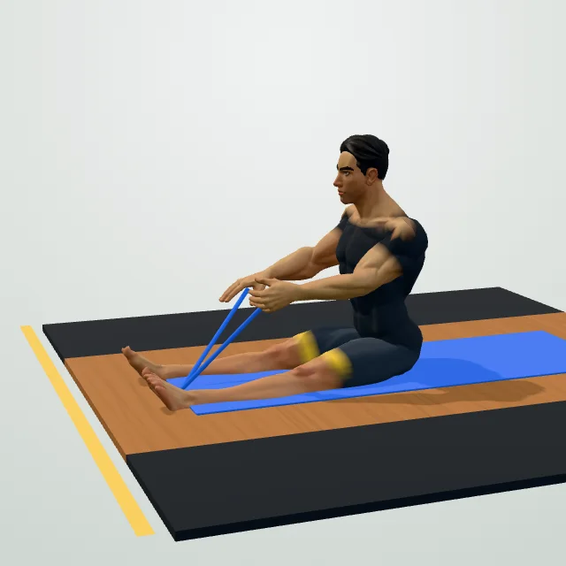 Resistance Band Row — Start
