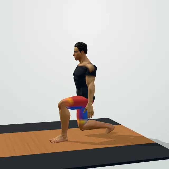 Reverse Lunge — 3D demo
