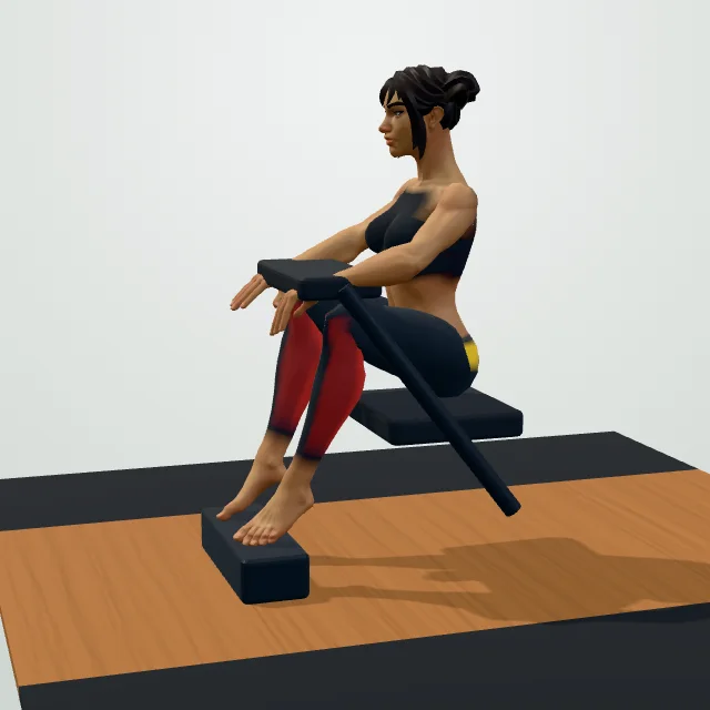 Seated Calf Raise — 3D demo