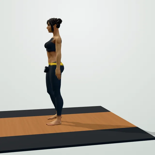 Single-Leg Romanian Deadlift — Start