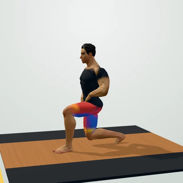 Split Squat — 3D demo