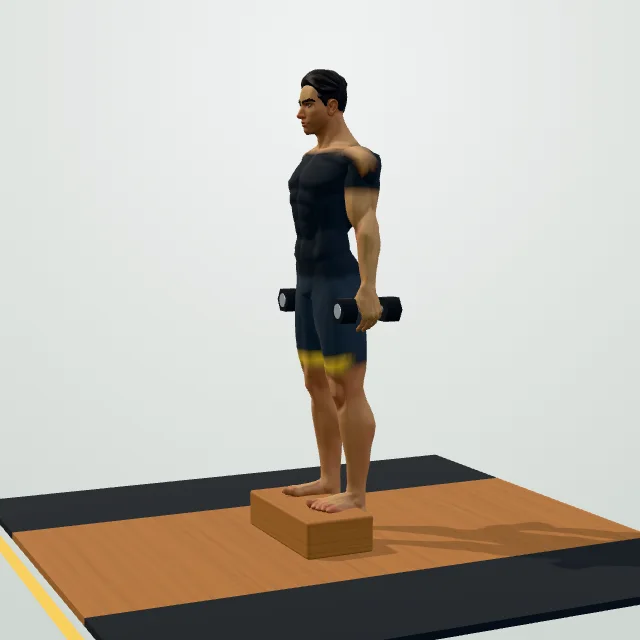 Standing Calf Raise — Start