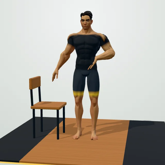 Standing Side Leg Raise — Start