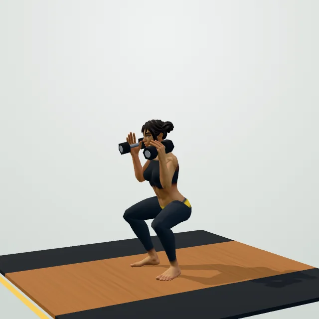 Dumbbell Thruster — Start