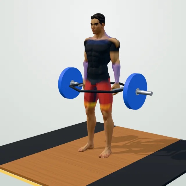 Trap Bar Deadlift — 3D demo