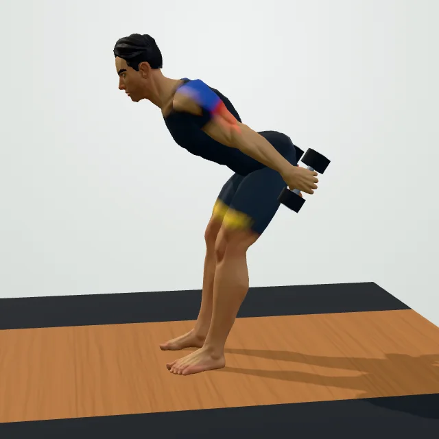 Triceps Kickback — 3D demo