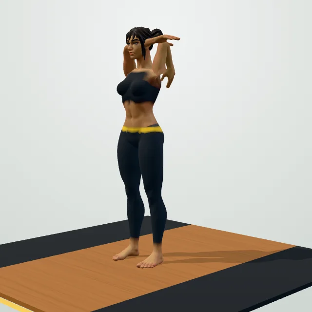 Overhead Triceps Stretch — Start