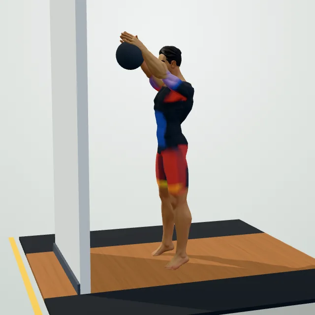 Wall Ball Shot — 3D demo