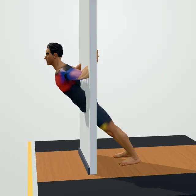Wall Push-Up — 3D demo